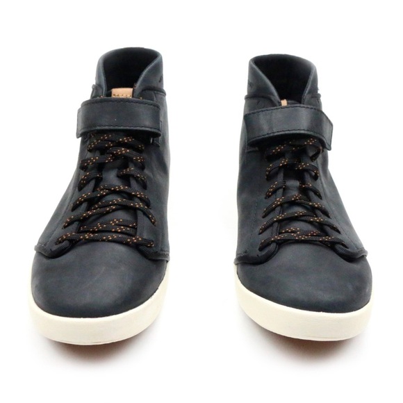 Teva Willow Chukka Sneaker Black Leather High Top Shoe Size 10 - Picture 8 of 14